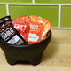 Taco Bell sauces in small salsa bowl